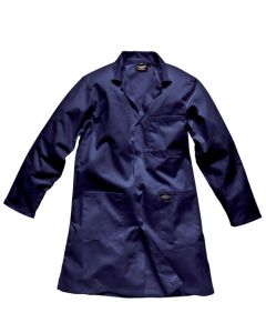 image of Dickies WD200 Redhawk Warehouse Coat Navy Size Small on a white background